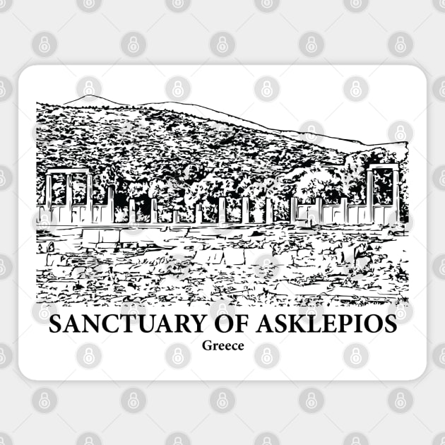 Sanctuary of Asklepios - Greece Magnet by Lakeric